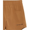 image:imageCarhartt Girls Denim Short  Soft Cotton  Heavyweight 105Ounce Denim Blend  Durable  Everyday WearBrown