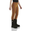 image:imageCarhartt Girls Fitted Utility Legging  Soft Cotton  Utility Legging With Side Piecings And Back Yoke  Everyday WearBrown