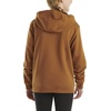 image:imageCarhartt Girls Hooded Sweatshirt  Polyester Blend  65Ounce 70 Cotton30 Polyester Printed Fleece  Everyday WearCarhartt Brown