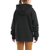 image:imageCarhartt Girls Hooded Sweatshirt  Polyester Blend  65Ounce 70 Cotton30 Polyester Printed Fleece  Everyday WearCaviar Black