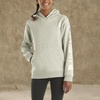 image:imageCarhartt Girls Hooded Sweatshirt  Polyester Blend  65Ounce 70 Cotton30 Polyester Printed Fleece  Everyday WearGrey Heather