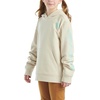 image:imageCarhartt Girls Hooded Sweatshirt  Polyester Blend  65Ounce 70 Cotton30 Polyester Printed Fleece  Everyday WearLight Malt Beige