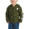 image:imageCarhartt Kids CA6273 LongSleeve HalfZip Sweatshirt  BoysGreen Camo