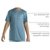 image:imageCarhartt Kids CA6696 ShortSleeve Force Sun Defender TShirt  BoysDark Teal Blue