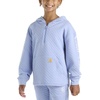 image:imageCarhartt Kids CA7108 LongSleeve Quilted Jersey Half Zip Sweatshirt  GirlsMed Purple