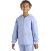 image:imageCarhartt Kids CA7108 LongSleeve Quilted Jersey Half Zip Sweatshirt  GirlsMed Purple