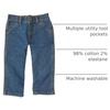 image:imageCarhartt Kids CK8303 Washed Dungaree Pant  BoysDenim Medium Wash
