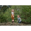 image:imageCarhartt Kids CM9748 Canvas Ruffle Front Shortall  GirlsCarhartt Brown