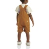 image:imageCarhartt Kids CM9748 Canvas Ruffle Front Shortall  GirlsCarhartt Brown