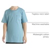 image:imageCarhartt Kids Short Sleeve Pocket TShirt Tee Shirt  100 Cotton  A Classic Pocket Tee Built Tough For Kids  Everyday WearAdriatic Blue Tonal