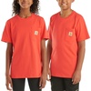 image:imageCarhartt Kids Short Sleeve Pocket TShirt Tee Shirt  100 Cotton  A Classic Pocket Tee Built Tough For Kids  Everyday WearBittersweet