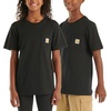 image:imageCarhartt Kids Short Sleeve Pocket TShirt Tee Shirt  100 Cotton  A Classic Pocket Tee Built Tough For Kids  Everyday WearBlack