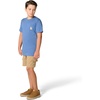 image:imageCarhartt Kids Short Sleeve Pocket TShirt Tee Shirt  100 Cotton  A Classic Pocket Tee Built Tough For Kids  Everyday WearBlue Horizon