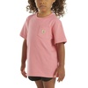 image:imageCarhartt Kids Short Sleeve Pocket TShirt Tee Shirt  100 Cotton  A Classic Pocket Tee Built Tough For Kids  Everyday WearBright Pink Lemonade