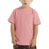 image:imageCarhartt Kids Short Sleeve Pocket TShirt Tee Shirt  100 Cotton  A Classic Pocket Tee Built Tough For Kids  Everyday WearBright Pink Lemonade