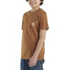 image:imageCarhartt Kids Short Sleeve Pocket TShirt Tee Shirt  100 Cotton  A Classic Pocket Tee Built Tough For Kids  Everyday WearBrown