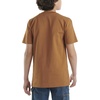 image:imageCarhartt Kids Short Sleeve Pocket TShirt Tee Shirt  100 Cotton  A Classic Pocket Tee Built Tough For Kids  Everyday WearBrown