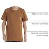 image:imageCarhartt Kids Short Sleeve Pocket TShirt Tee Shirt  100 Cotton  A Classic Pocket Tee Built Tough For Kids  Everyday WearBrown