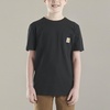 image:imageCarhartt Kids Short Sleeve Pocket TShirt Tee Shirt  100 Cotton  A Classic Pocket Tee Built Tough For Kids  Everyday WearCaviar Black
