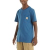 image:imageCarhartt Kids Short Sleeve Pocket TShirt Tee Shirt  100 Cotton  A Classic Pocket Tee Built Tough For Kids  Everyday WearDeep Lagoon Blue