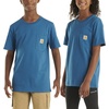 image:imageCarhartt Kids Short Sleeve Pocket TShirt Tee Shirt  100 Cotton  A Classic Pocket Tee Built Tough For Kids  Everyday WearDeep Lagoon Blue