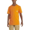 image:imageCarhartt Kids Short Sleeve Pocket TShirt Tee Shirt  100 Cotton  A Classic Pocket Tee Built Tough For Kids  Everyday WearExotic Bright Orange