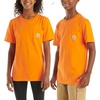 image:imageCarhartt Kids Short Sleeve Pocket TShirt Tee Shirt  100 Cotton  A Classic Pocket Tee Built Tough For Kids  Everyday WearExotic Bright Orange