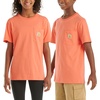 image:imageCarhartt Kids Short Sleeve Pocket TShirt Tee Shirt  100 Cotton  A Classic Pocket Tee Built Tough For Kids  Everyday WearHot Coral