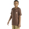 image:imageCarhartt Kids Short Sleeve Pocket TShirt Tee Shirt  100 Cotton  A Classic Pocket Tee Built Tough For Kids  Everyday WearMed Brown