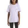 image:imageCarhartt Kids Short Sleeve Pocket TShirt Tee Shirt  100 Cotton  A Classic Pocket Tee Built Tough For Kids  Everyday WearOrchid Petal Purple