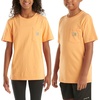 image:imageCarhartt Kids Short Sleeve Pocket TShirt Tee Shirt  100 Cotton  A Classic Pocket Tee Built Tough For Kids  Everyday WearTangerine Orange