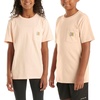 image:imageCarhartt Kids Short Sleeve Pocket TShirt Tee Shirt  100 Cotton  A Classic Pocket Tee Built Tough For Kids  Everyday WearTropical Peach
