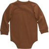 image:imageCarhartt LongSleeve Pocket Bodysuit  100 Cotton  Made From Breathable 100 Cotton Jersey  Easy ChangesCarhartt Brown