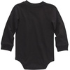 image:imageCarhartt LongSleeve Pocket Bodysuit  100 Cotton  Made From Breathable 100 Cotton Jersey  Easy ChangesCaviar Black