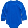 image:imageCarhartt LongSleeve Pocket Bodysuit  100 Cotton  Made From Breathable 100 Cotton Jersey  Easy ChangesLapis Blue