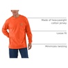 image:imageCarhartt Mens Dearborn Loose LS TShirtBrite Orange