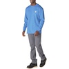 image:imageCarhartt Mens Dearborn Loose LS TShirtDeep Workwear Blue Heather
