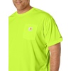 image:imageCarhartt Mens Force Relaxed Color Enhanced TShirtBrite Lime