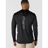 image:imageCarhartt Mens Force Sun Defender Lightweight LongSleeve Hooded Logo Graphic TShirtBlack