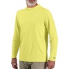 image:imageCarhartt Mens Force Sun Defender Lightweight LongSleeve Hooded Logo Graphic TShirtCitrus