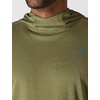 image:imageCarhartt Mens Force Sun Defender Lightweight LongSleeve Hooded Logo Graphic TShirtDark Bronzed Green Heather