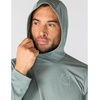 image:imageCarhartt Mens Force Sun Defender Lightweight LongSleeve Hooded Logo Graphic TShirtGreen Slate Heather