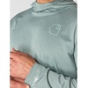 image:imageCarhartt Mens Force Sun Defender Lightweight LongSleeve Hooded Logo Graphic TShirtGreen Slate Heather