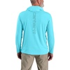 image:imageCarhartt Mens Force Sun Defender Lightweight LongSleeve Hooded Logo Graphic TShirtGulf Blue