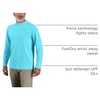 image:imageCarhartt Mens Force Sun Defender Lightweight LongSleeve Hooded Logo Graphic TShirtGulf Blue