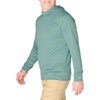 image:imageCarhartt Mens Force Sun Defender Lightweight LongSleeve Hooded Logo Graphic TShirtHarbor Teal Heather