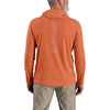 image:imageCarhartt Mens Force Sun Defender Lightweight LongSleeve Hooded Logo Graphic TShirtSedona Orange