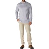 image:imageCarhartt Mens Force Sun Defender Lightweight LongSleeve Hooded Logo Graphic TShirtSteel Heather