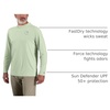 image:imageCarhartt Mens Force Sun Defender Lightweight LongSleeve Hooded Logo Graphic TShirtTender Greens