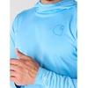 image:imageCarhartt Mens Force Sun Defender Lightweight LongSleeve Hooded Logo Graphic TShirtTranquil Blue Heather